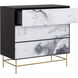 Cordero Black / Antique Brass Dresser